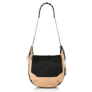 rag & bone Natural/Black Bradbury Flap Hobo Bag